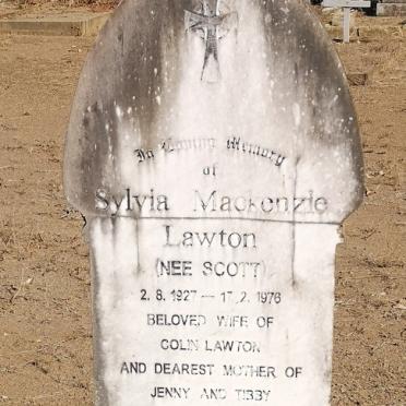 LAWTON Sylvia Mackenzie nee SCOTT 1927-1926