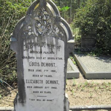 DEMONT Louis -1901 &amp; Elizabeth -1902