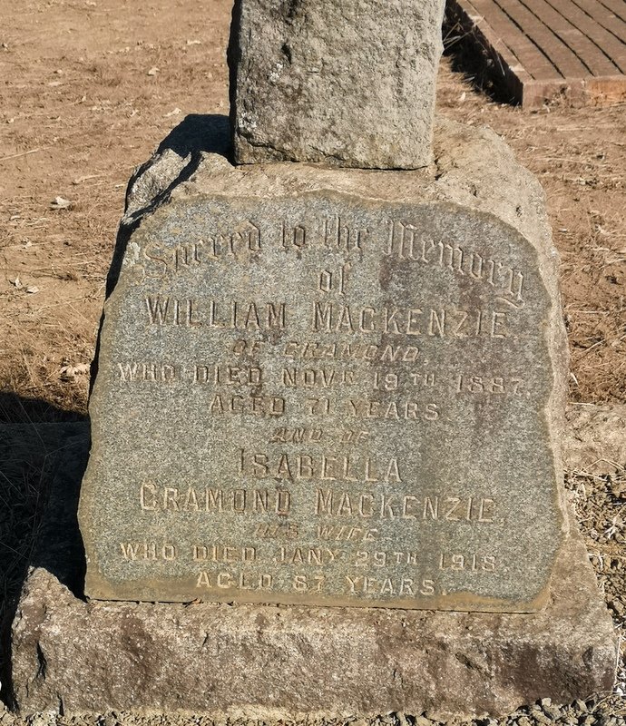 MACKENZIE William  -1887 &amp; Isabella Cramond  -1918