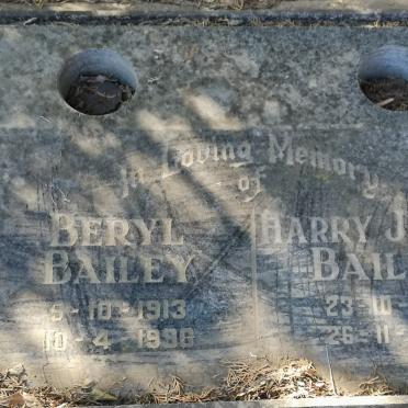 BAILEY Harry Joseph 1912-1994 &amp; Beryl 1913-1990