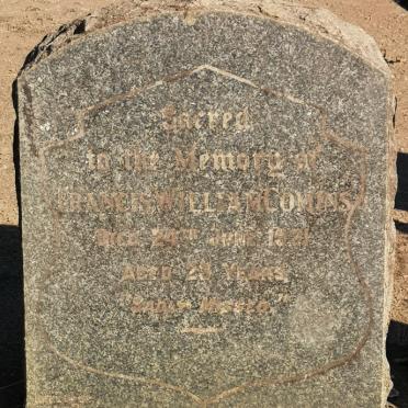 COMINS Francis William -1921