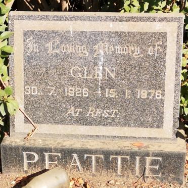 PEATTIE Glen 1926-1976
