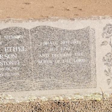 PATERSON Bruce Albyn 1919-1997 &amp; Norma Ethel nee STONE 1919-1996