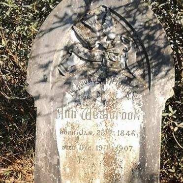 WESTBROOK Ann nee WRAY 1846-1907