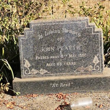 PEATTIE John   -1952