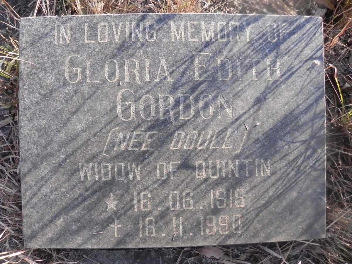 BOAST Gloria Edith Gordon nee DOULL 1918-1990