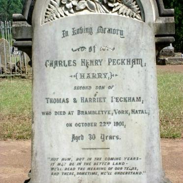 PECKHAM Charles Henry -1901