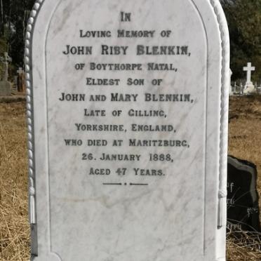BLENKIN John Riby  -1888