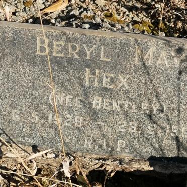 HEX Beryl May nee BENTLEY 1929-1967