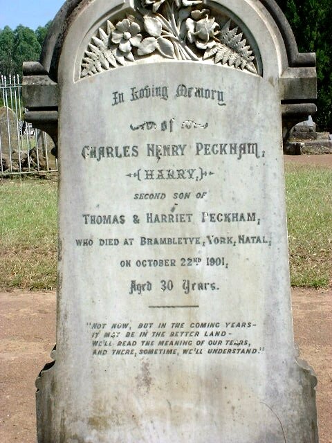 PECKHAM Charles Henry -1901