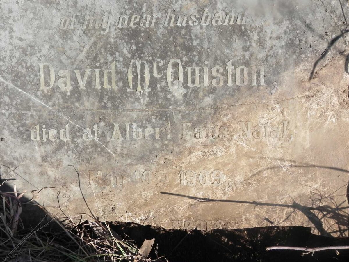 McQUISTON David -1909