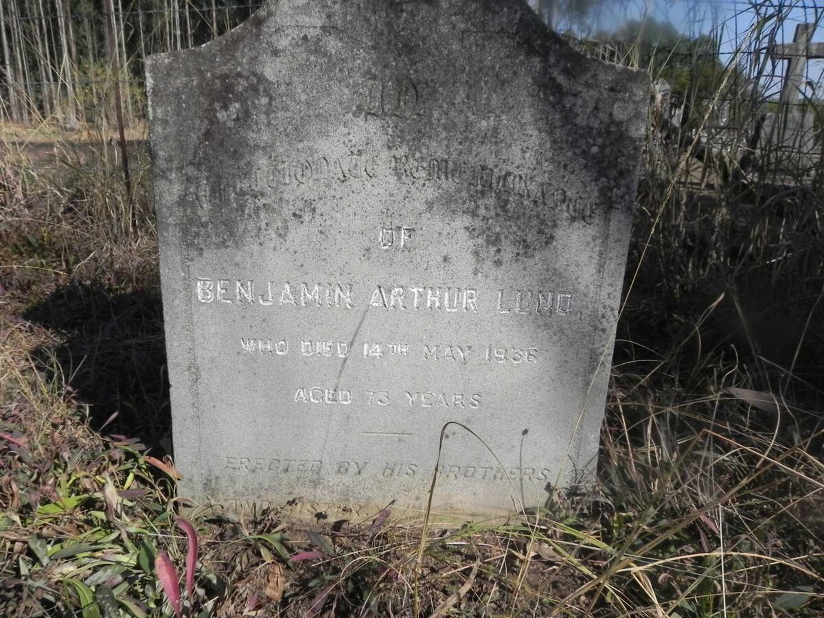 LUND Benjamin Arthur -1936