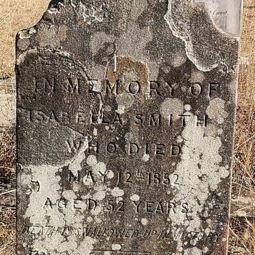 SMITH Isabella  -1852
