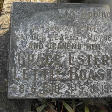 BOAST Selwyn Wilson 1911-1994 &amp; Grace Ester Lettie 1919-1991