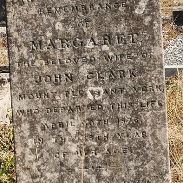 CLARK Margaret  -1876