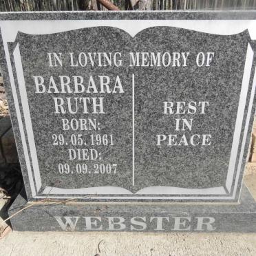WEBSTER Barbara Ruth 1961-2007