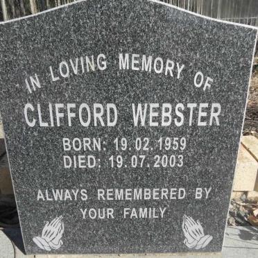 WEBSTER Clifford 1959-2003