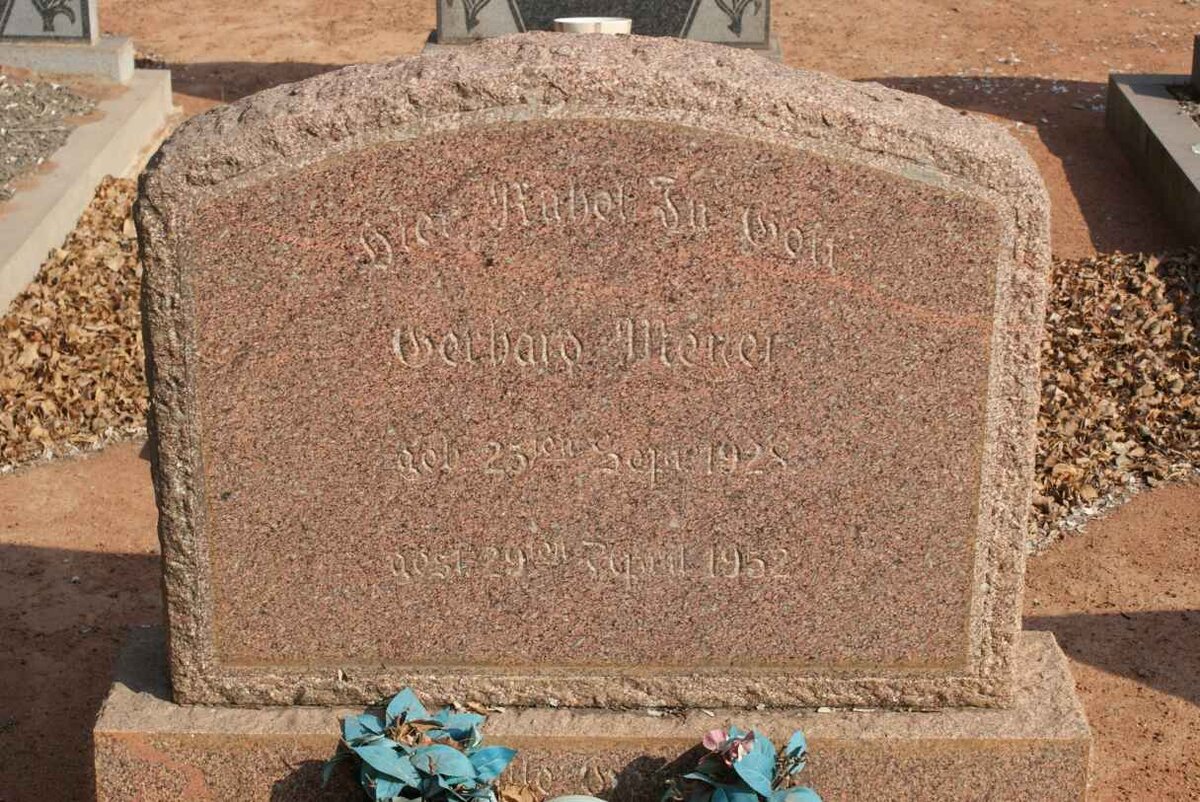 MEYER Gerhard 1928-1952