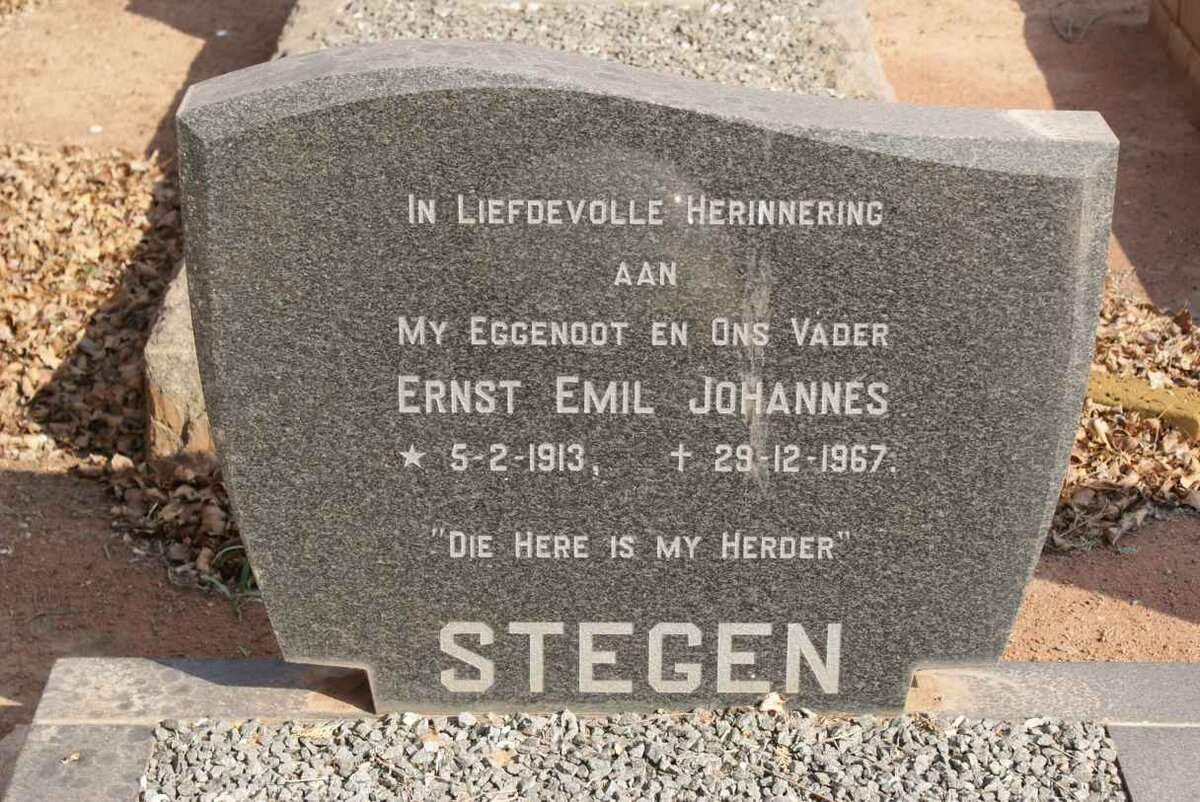 STEGEN Ernst Emil Johannes 1913-1967
