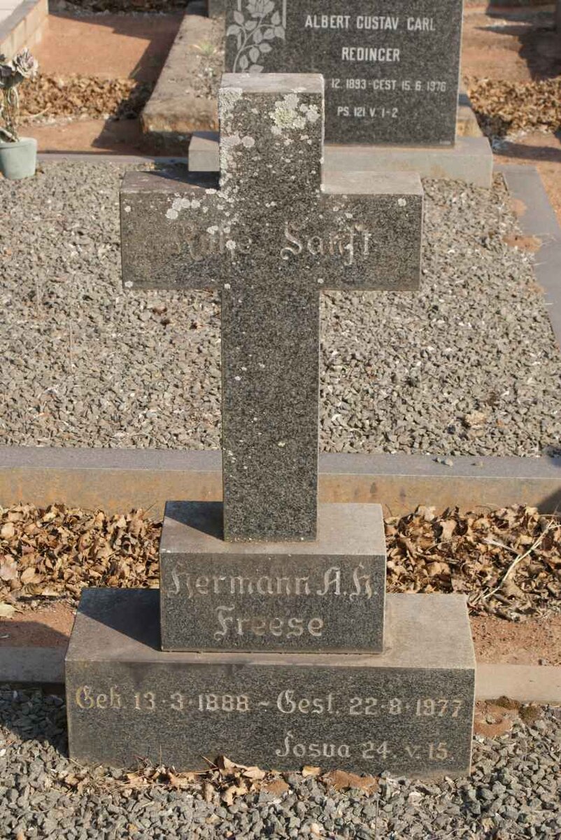 FREESE Hermann A.H. 1888-1977