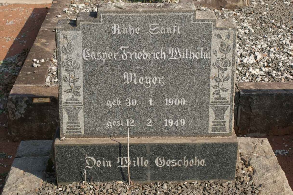 MEYER Casper Friedrich Wilhem 1900-1949