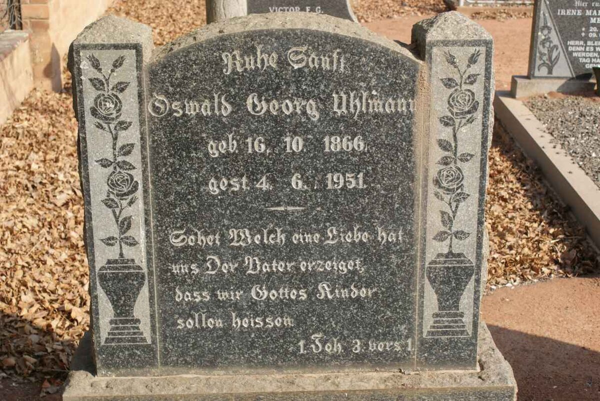 UHLMANN Oswald George 1866-1951