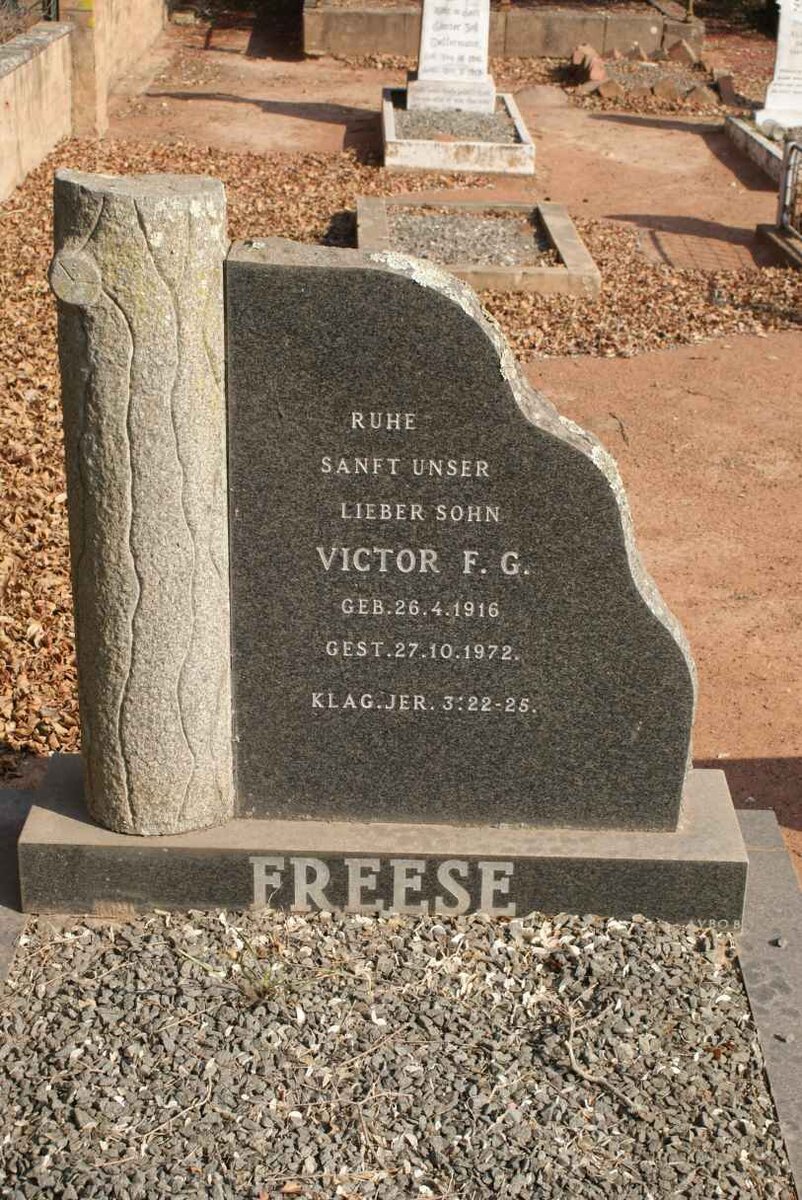 FREESE Victor F.G. 1916-1972