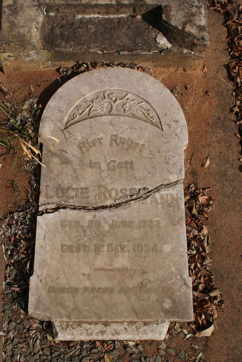 ROSSMANN Lucie 1922-1934