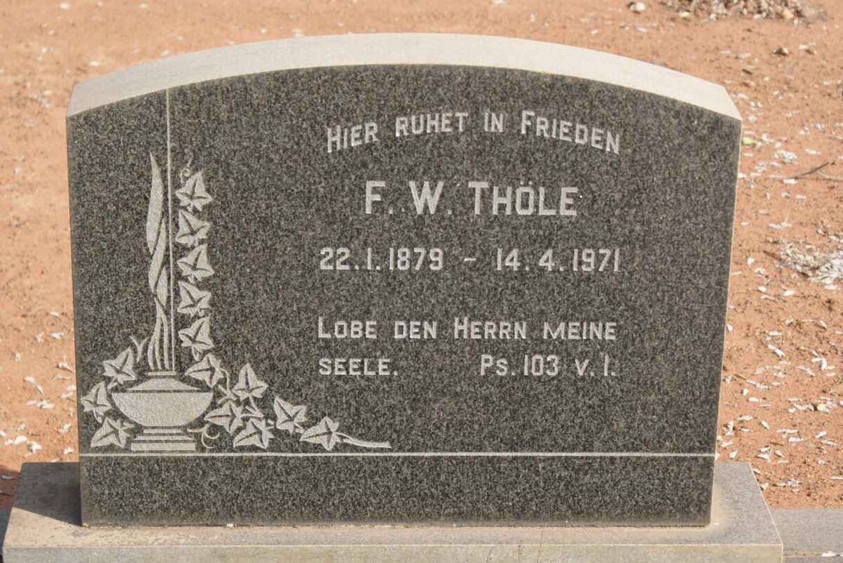 THÖLE F.W. 1879-1971