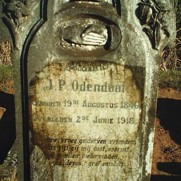 ODENDAAL J.P. 1846-1918