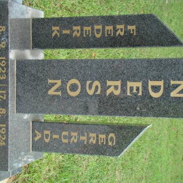 ANDERSON Frederick 1923-1992 &amp; Gertruida 1924-1996