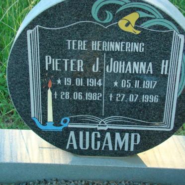 AUCAMP Pieter J. 1914-1982 &amp; Johanna H. 1917-1996