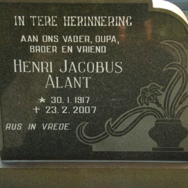 ALANT Henri Jacobus 1917-2007