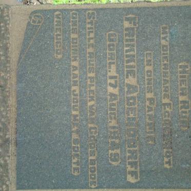 ADENDORFF Frikkie -1949