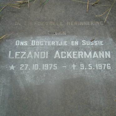 ACKERMANN Lezandi 1975-1976