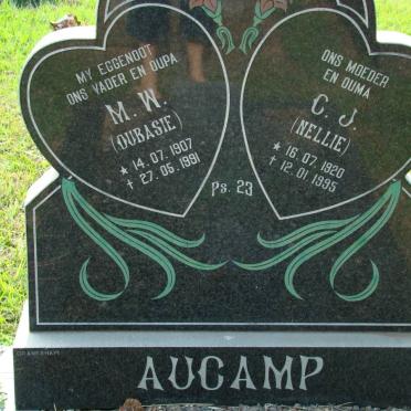 AUCAMP M.W. 1907-1991 &amp; C.J. 1920-1995