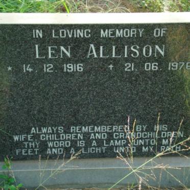 ALLISON Len 1916-1976