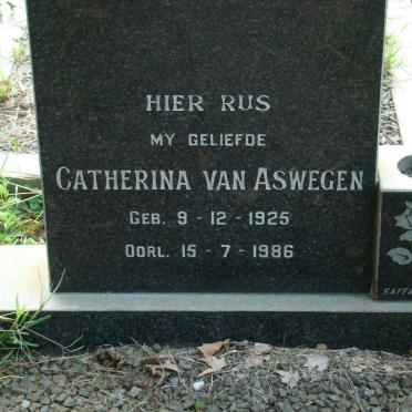 ASWEGEN Catherina, van 1925-1986