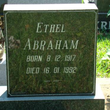 ABRAHAM Ethel 1917-1992
