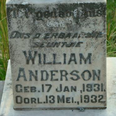 ANDERSON William 1931-1932