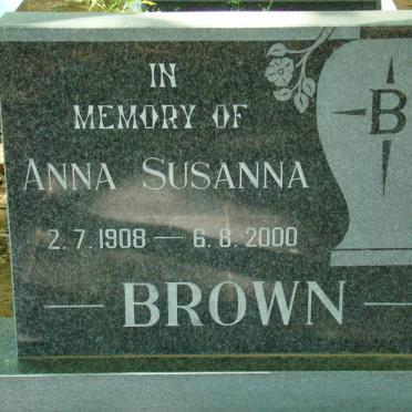 BROWN Anna Susanna 1908-2000