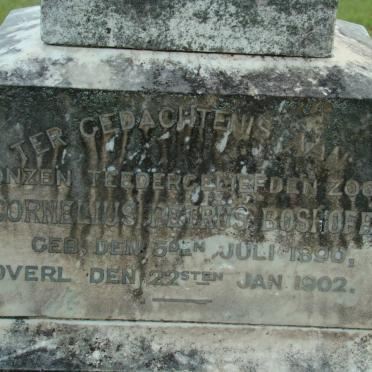 BOSHOFF Cornelius Petrus 1890-1902