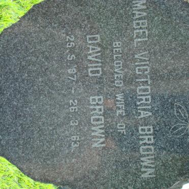 BROWN Mabel Victoria 1887-1963