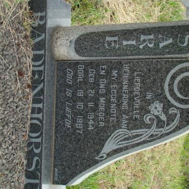 BADENHORST Sarie 1944-1987