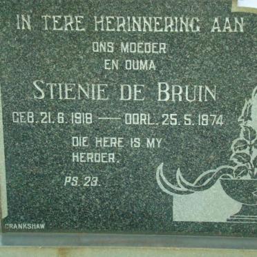 BRUIN Stienie, de 1918-1974