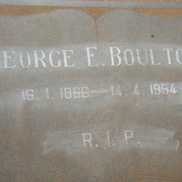BOULTON George E. 1866-1954