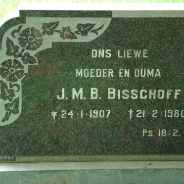 BISSCHOFF J.M.B. 1907-1980