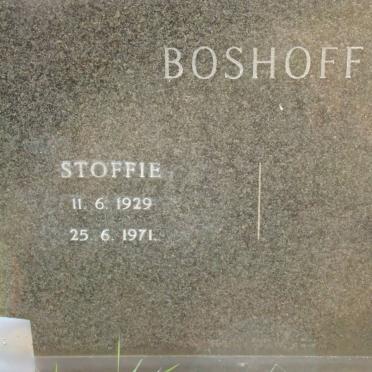 BOSHOFF Stoffie 1929-1971