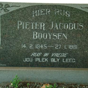 BOOYSEN Pieter Jacobus 1945-1981