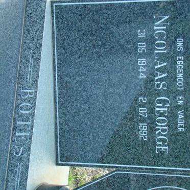 BOTES Nicolaas George 1944-1992